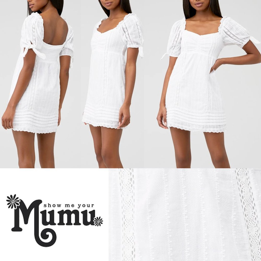 OBO. Show Me Your MuMu. Hartley Eyelet Dress. Size L